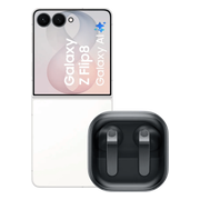 Samsung Galaxy Z Flip 8 256GB Wit 5G + Samsung Galaxy Buds4 Zwart