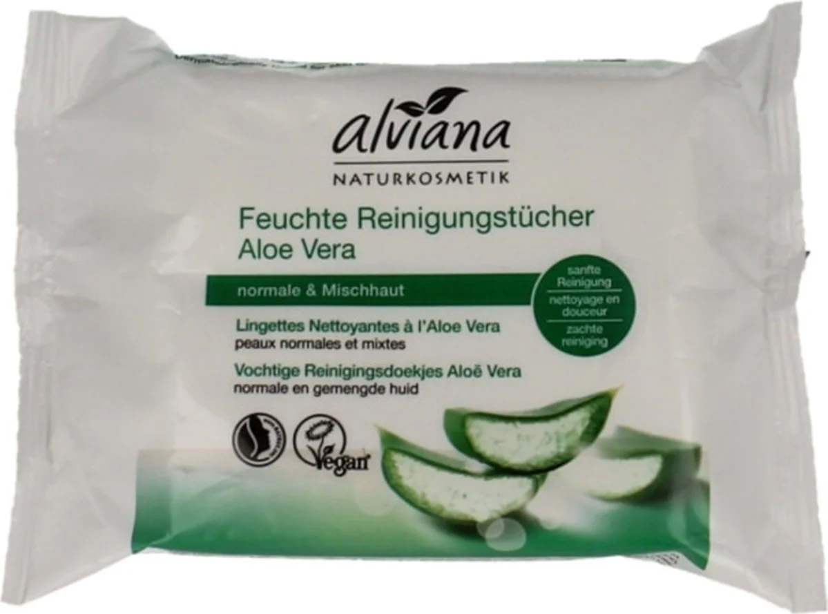Alviana Reinigingsdoekjes Aloe Vera 25ST
