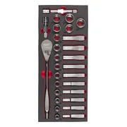 Milwaukee TOOLGUARD™ Foam inlay doppenset 1/2" 28-delig - 4932479826