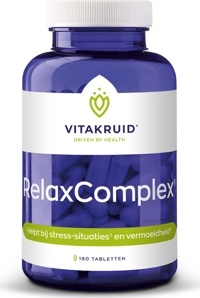Vitakruid RelaxComplex oa Magnesium Tauraat & Vitamine D3 180TB