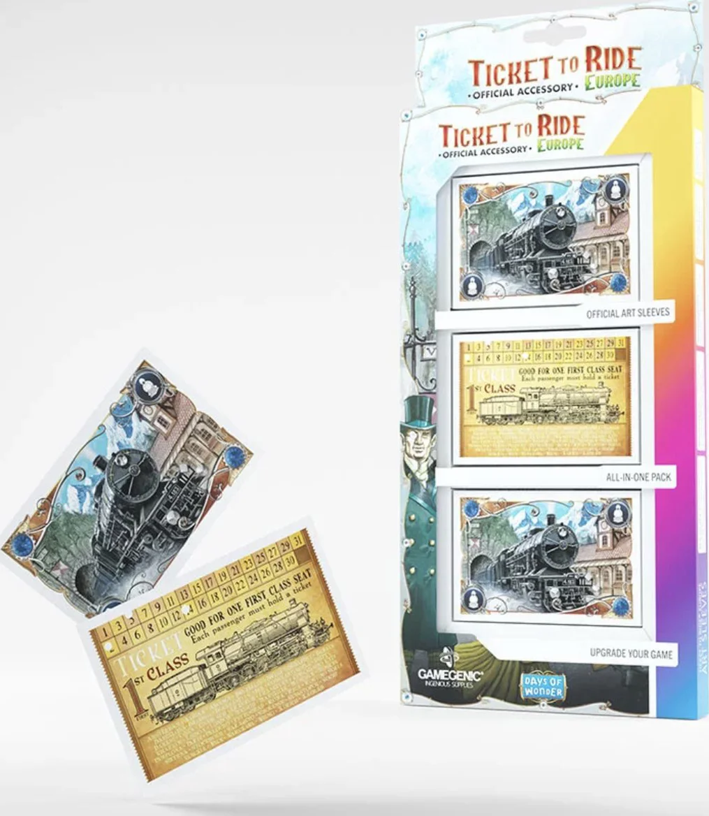Gamegenic - Ticket to Ride Europe Art Sleeves (168 Sleeves)