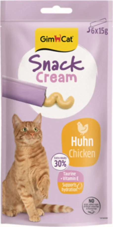 GimCat Kattensnack Cream Kip 6 x 15 gr