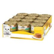 24x Gourmet Gold Kattenvoer Nat Hartig Torentje Kip - Wortel 85 gr
