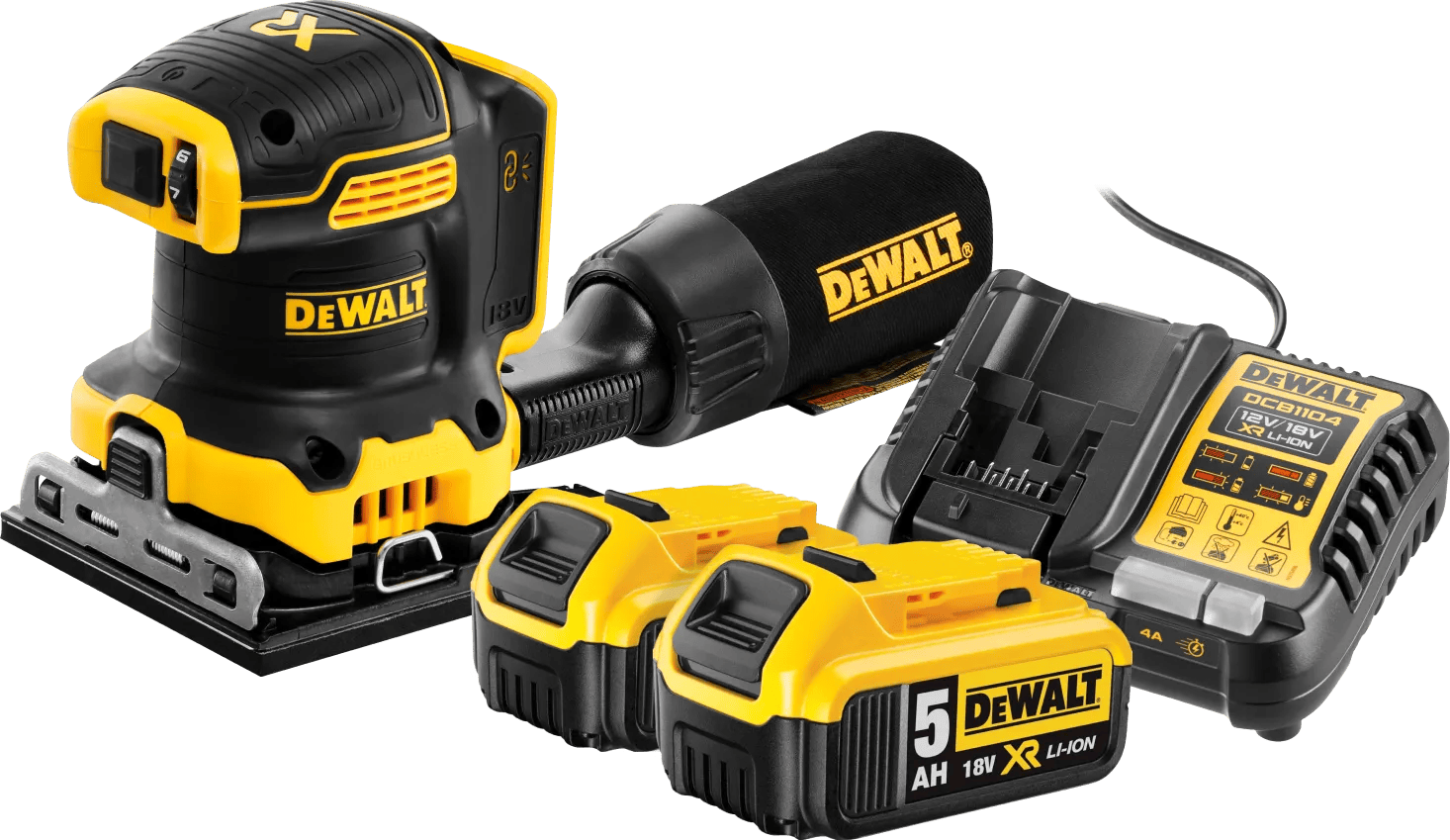 DeWalt DCW200NT-XJ 5,0 Ah Accu (2x) Starterspakket