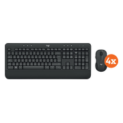 Logitech MK545 Draadloze Toetsenbord en Muis QWERTY 4-Pack