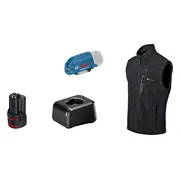 Bosch Professional PRO GHV 12+18V XA 2XL Verwarmde bodywarmer zwart 1x 2.0Ah - 06188000G8