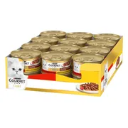 24x Gourmet Gold Kattenvoer Nat les Cassolettes Rund 85 gr