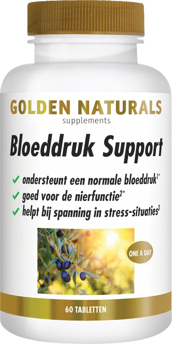 Golden Naturals Bloeddruk Support Vegan 60 tabletten