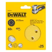 DeWALT DT3112 P60 Schuurschijf 125mm VE=25