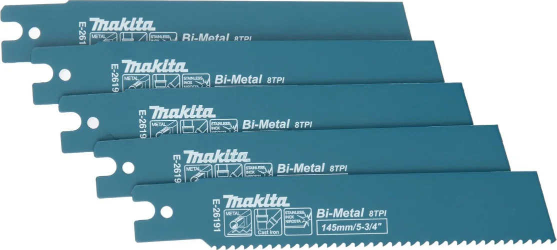 Makita E-26191 Reciprozaagblad recht voor staal 120mm VE=5
