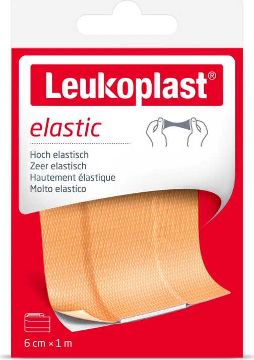 6x Leukoplast Pleister Elastiek 1 meter