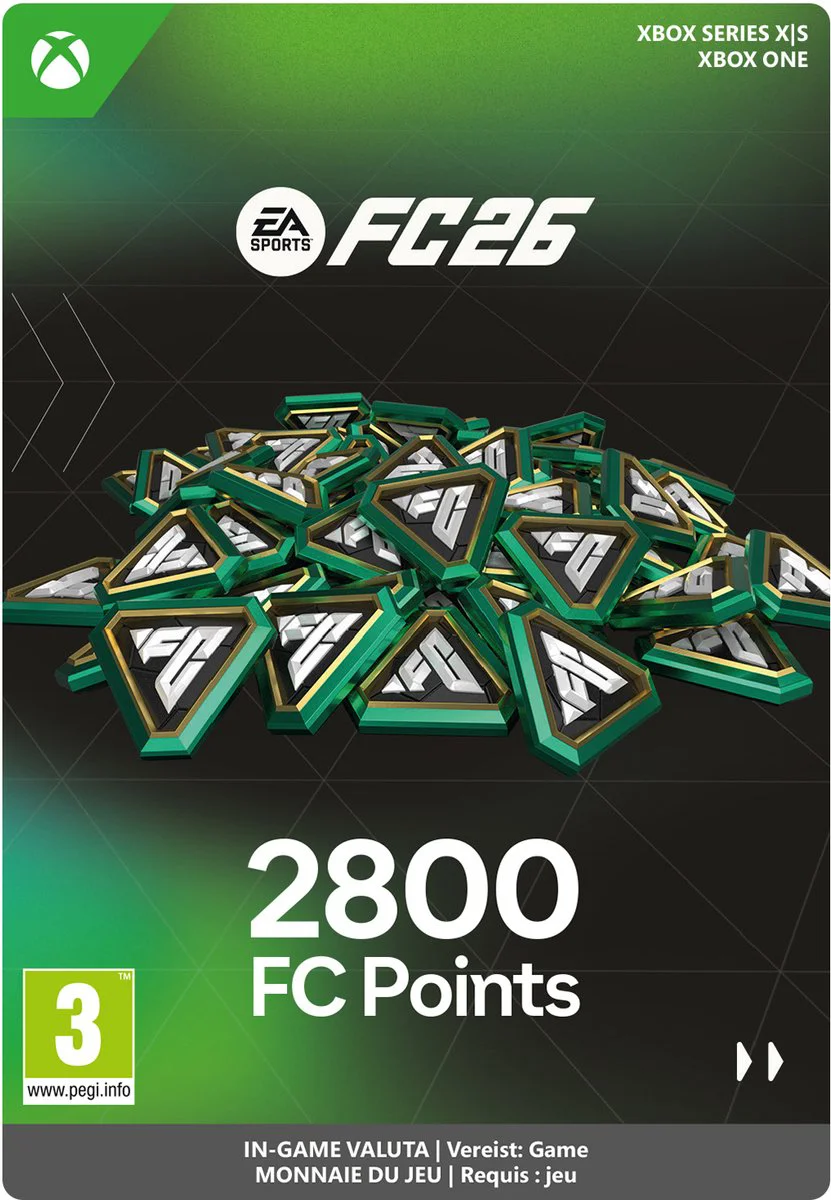 EA Sports FC 26 - FC Points 2800 - Xbox Series X|S/Xbox One - Currency - Niet beschikbaar in België