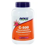 NOW C-500 Sinaasappelsmaak Kauwtabletten 100KTB