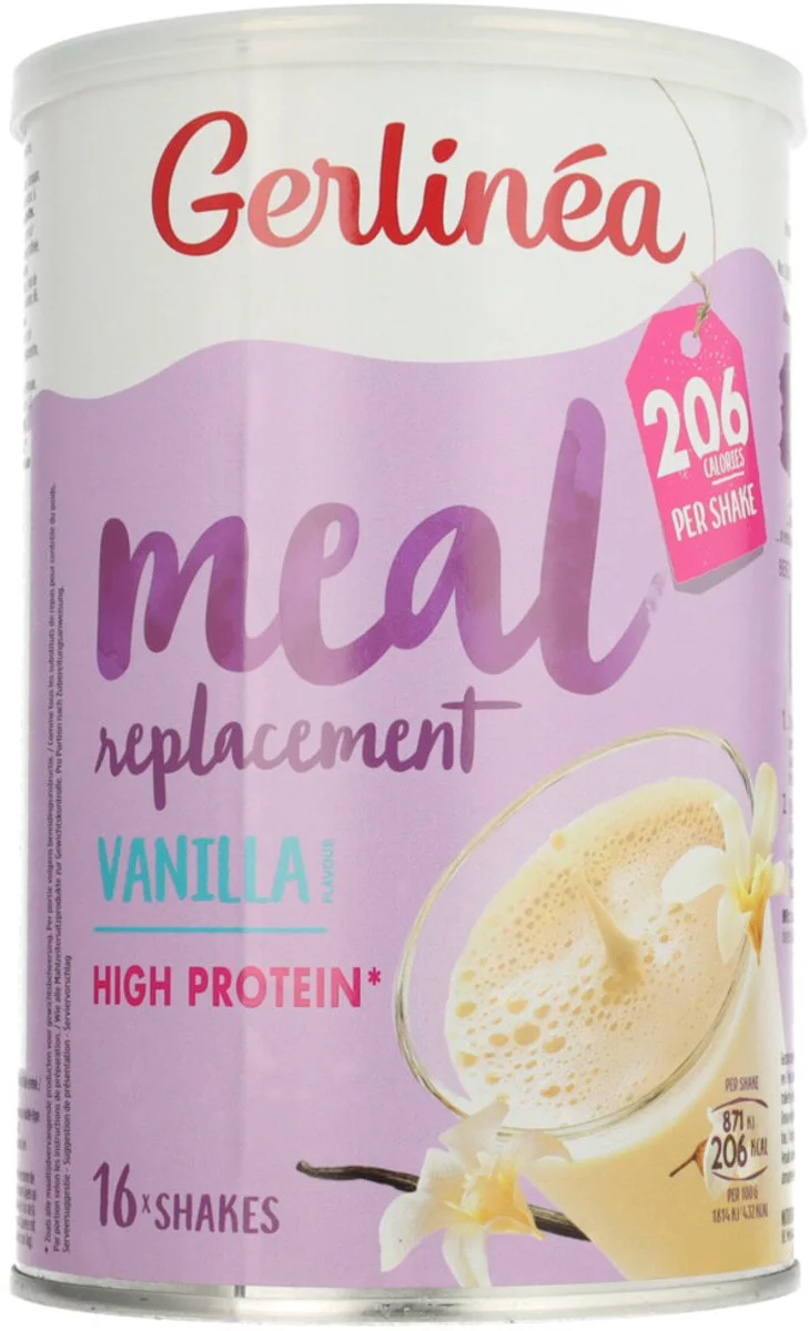 3x Gerlinea Milkshake Vanille 436 gr