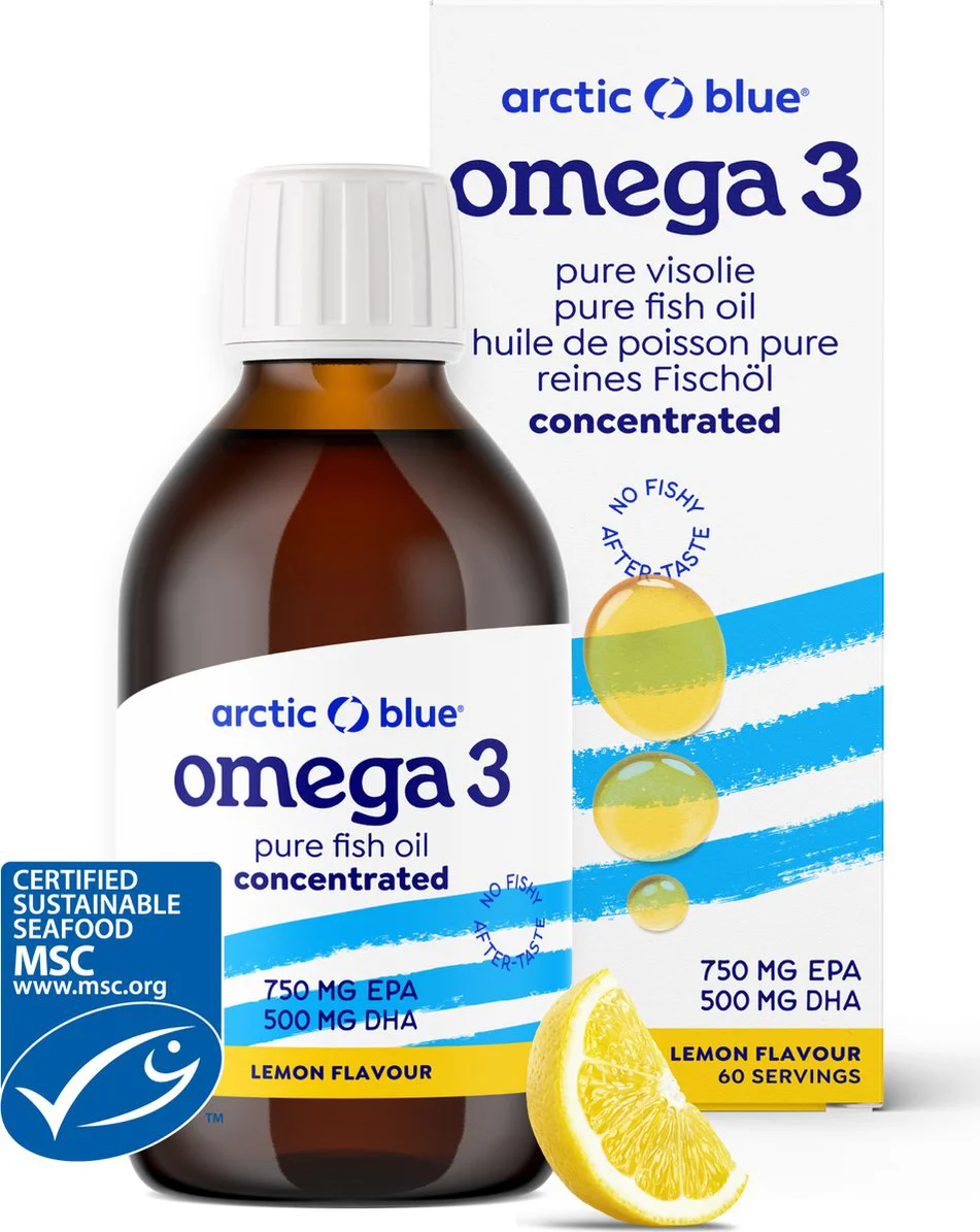 Arctic Blue Omega-3 Visolie Citroensmaak 150ML