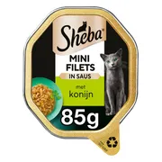 Sheba Mini Filets Adult Kattenvoer Natvoer Konijn in Saus 85 gr