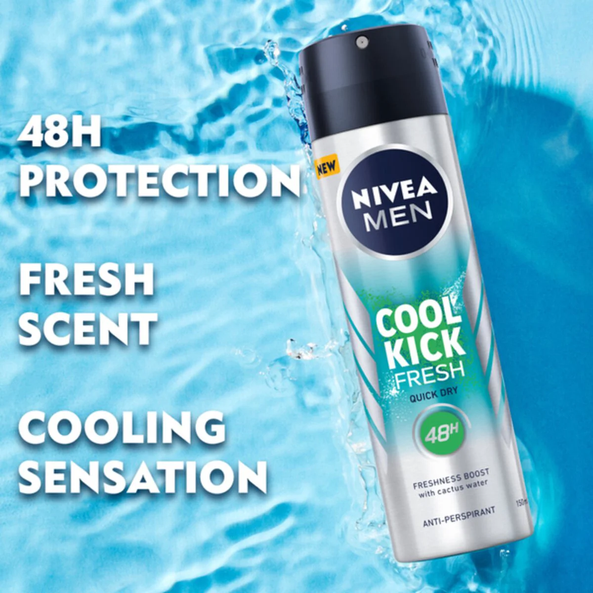 Nivea Men Fresh Kick Anti-Transpirant Spray 150ML