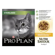 Pro Plan Kattenvoer Nat Adult Sterilised Nutrisavour Kip 10 x 85 gr