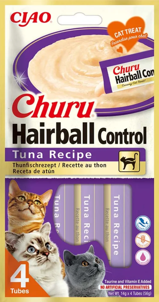 Ciao Churu Kat Haarbal Control Tonijn 56 gr