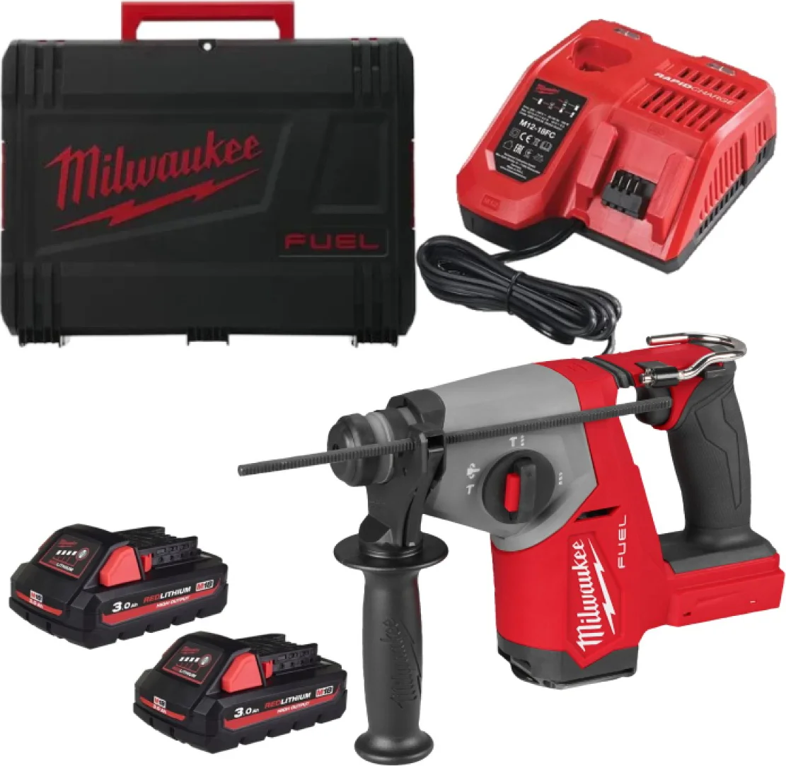 Milwaukee M18 FUEL™ FHAC16-302X Accu combihamer SDS-Plus 1,7J 18V 3.0Ah in HD-Box - 4933498584