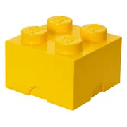 LEGO Opbergsteen met 4 noppen - geel
