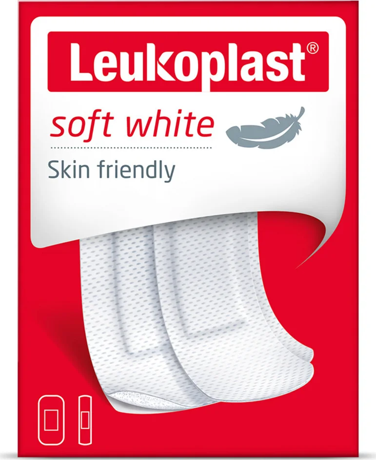 3x Leukoplast Pleisters Zacht Wit 20 stuks