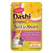 Ciao Dashi Delights Silky Broth Kattenvoer Nat Chicken & Salmon 40 gr