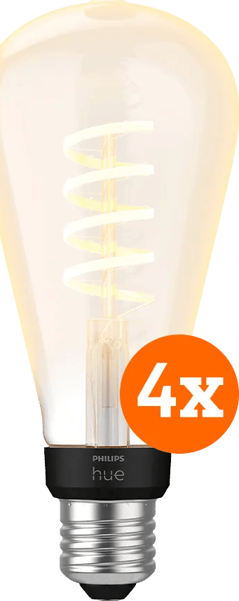 Philips Hue Filament White Ambiance Edison XL 4-pack