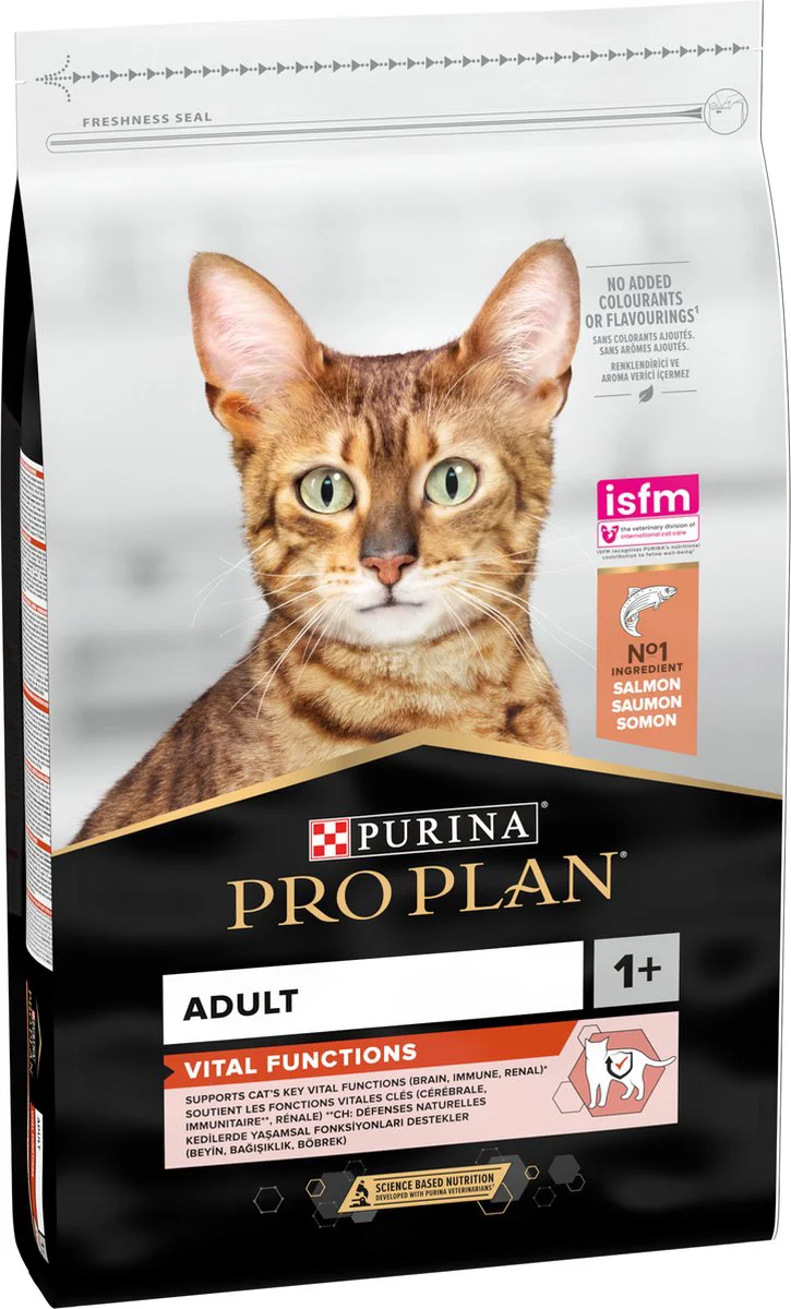 Pro Plan Kattenvoer Droog Adult Kat Vital Functions Zalm 10 kg