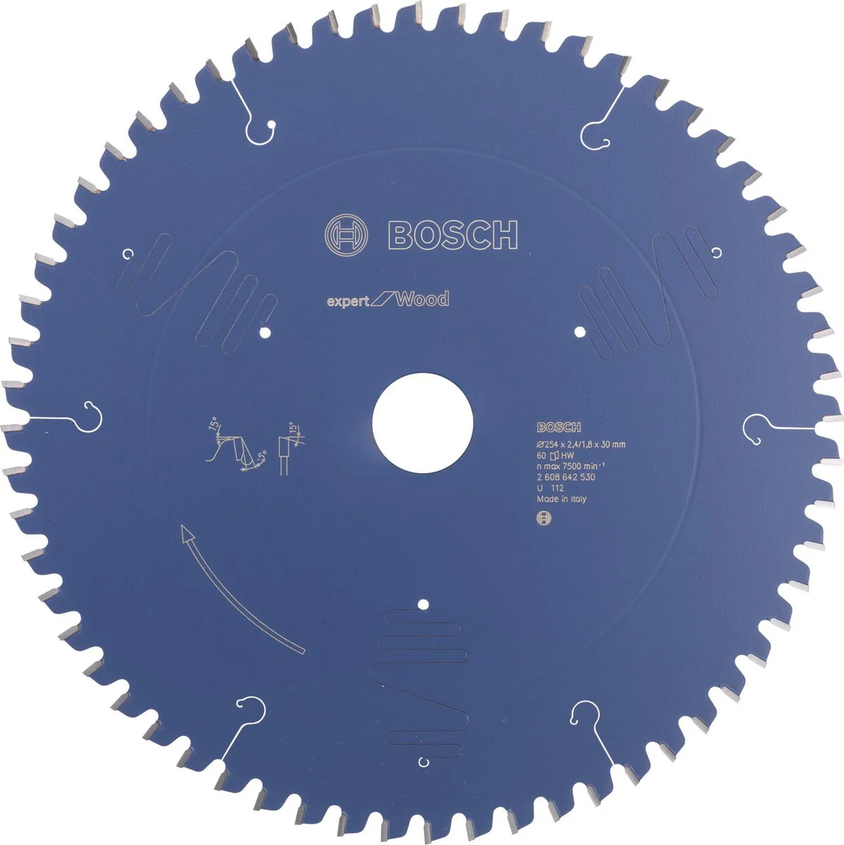 Bosch Professional Cirkelzaagblad EXPERT Wood | Ø 254 x 2,4 x 30mm 60T - 2608642530