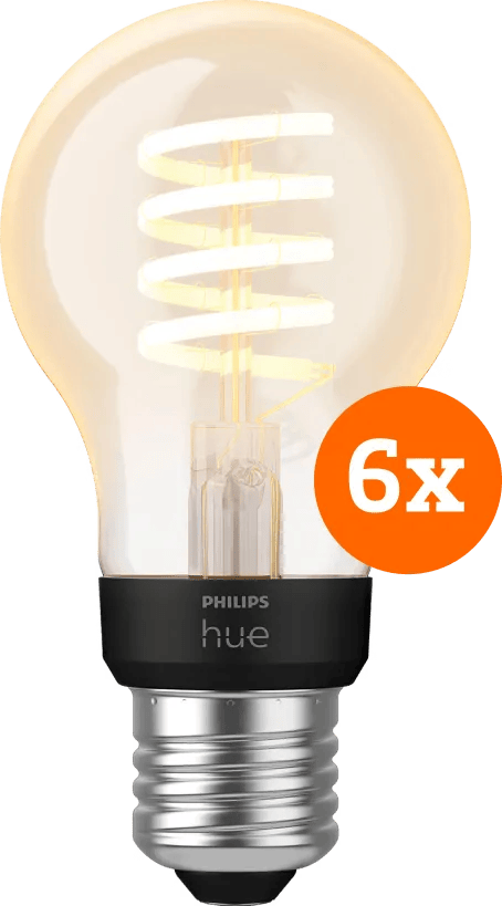 Philips Hue Filament White Ambiance Standaard 6-pack