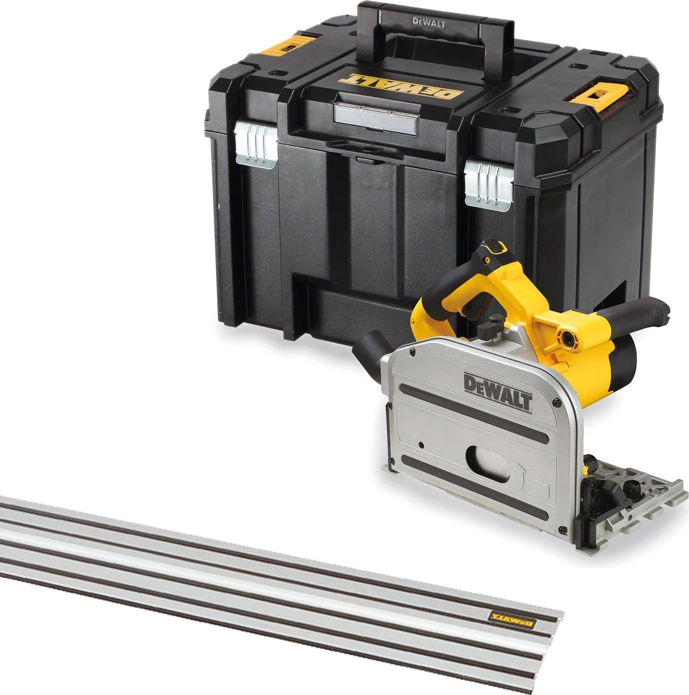DeWALT DWS520KT Invalzaag + DWS5022 Geleiderail 1500mm