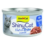 GimCat Kattenvoer Nat ShinyCat Filets in Bouillon Tonijn 70 gr