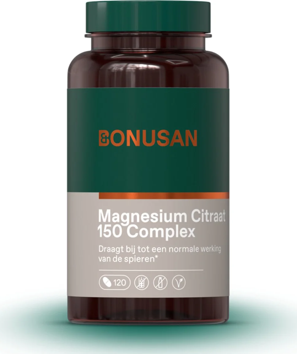 Bonusan Magnesium Citraat 150 Complex Tabletten 120TB