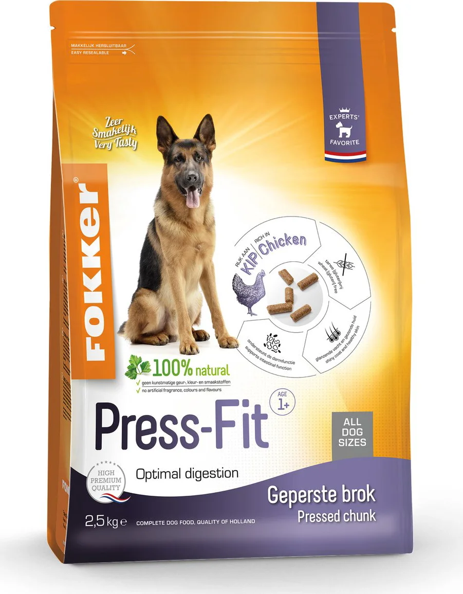 Fokker Press Fit Hondenvoer 13 kg