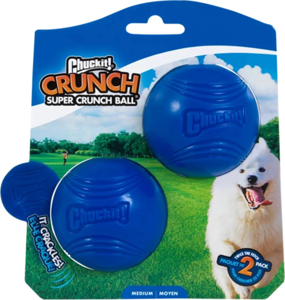 Chuckit Super Crunch Ball 2-pack 6 cm
