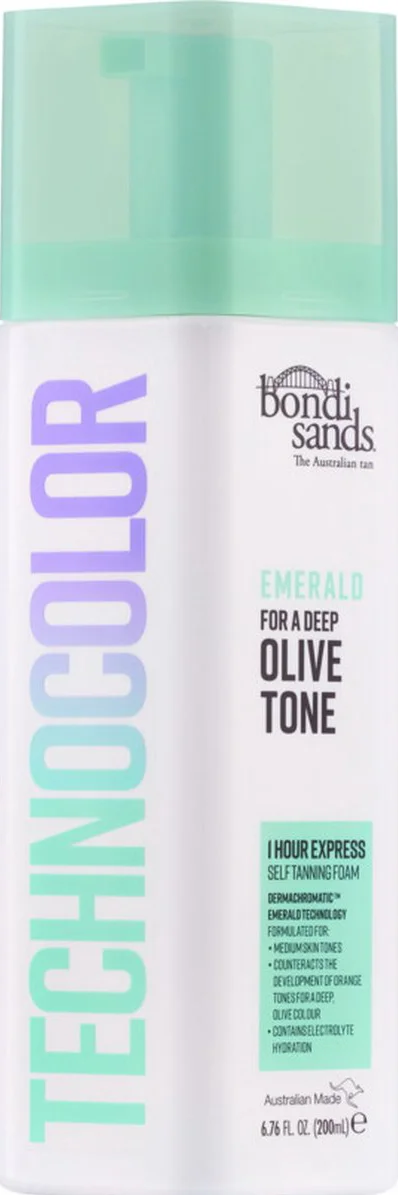 Bondi Sands Technocolor Self Tanning Foam Emerald 200ML