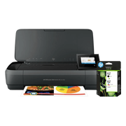 HP OfficeJet 250 Mobile Printer + 1 set extra cartridges