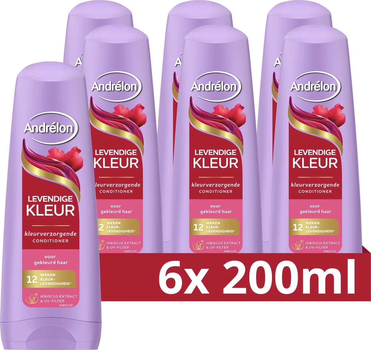 6x Andrélon Conditioner Levendige Kleur 200 ml