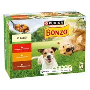 Bonzo Hondenvoer Nat Pouch in Saus Multipack 12 x 85 gr