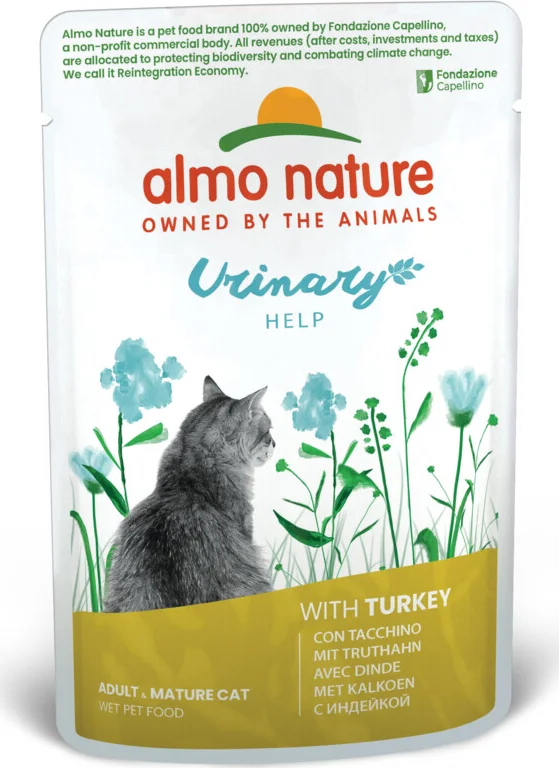 Almo Nature Kattenvoer Nat Urinary Help Kalkoen 70 gr