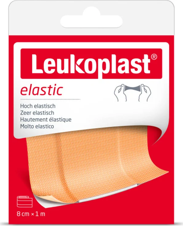 3x Leukoplast Elastic Wondpleisters Elastisch 1 m x 8 cm