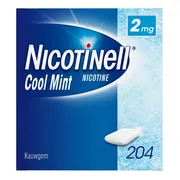 Nicotinell Kauwgum Cool Mint 2 mg - voor stoppen met roken 204ST