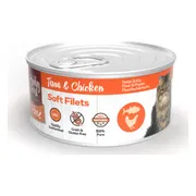 12x HobbyFirst Feline Blik Zachte Filets Tonijn & Kip 70 gr