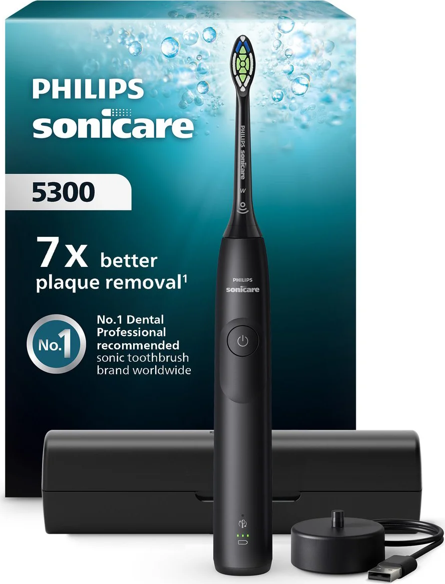 Philips Sonicare Elektrische Tandenborstel Series 5300 Zwart met Reisetui