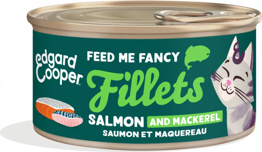 Edgard & Cooper Kattenvoer Fillets Zalm & Makreel 70 gr