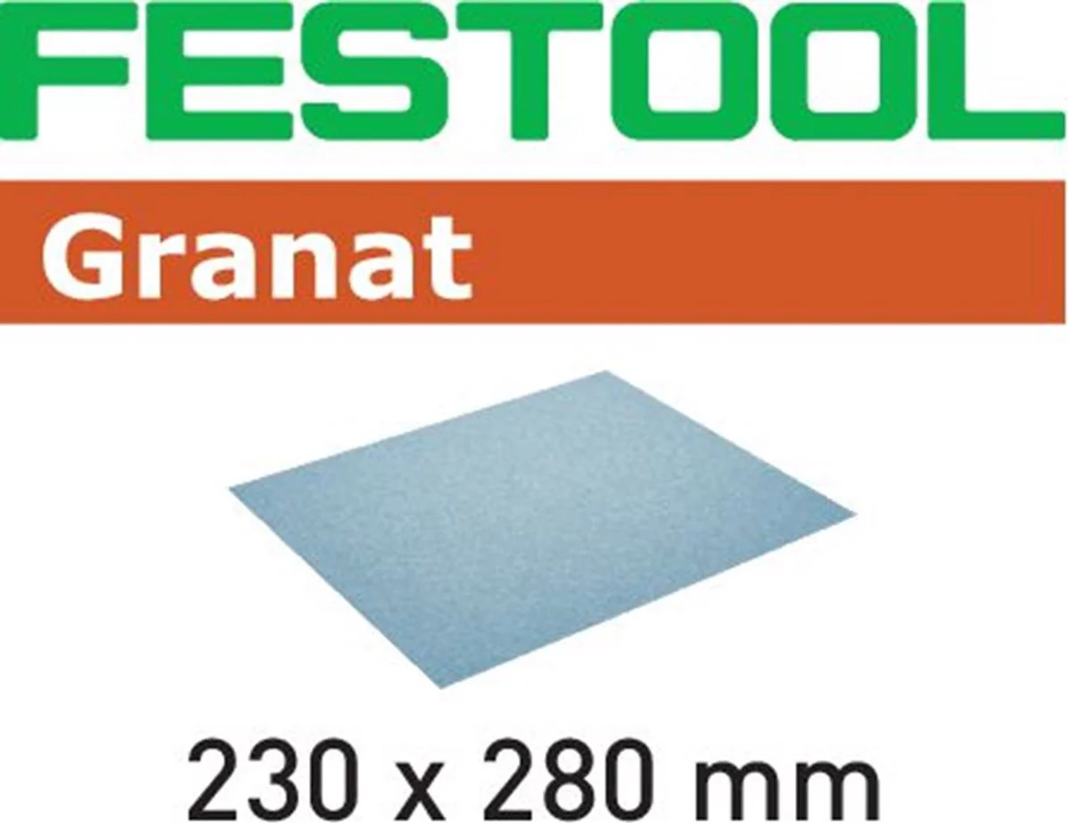 Festool 230x280 P40 GR/10 Handschuurmateriaal Granat VE=10 - 201256