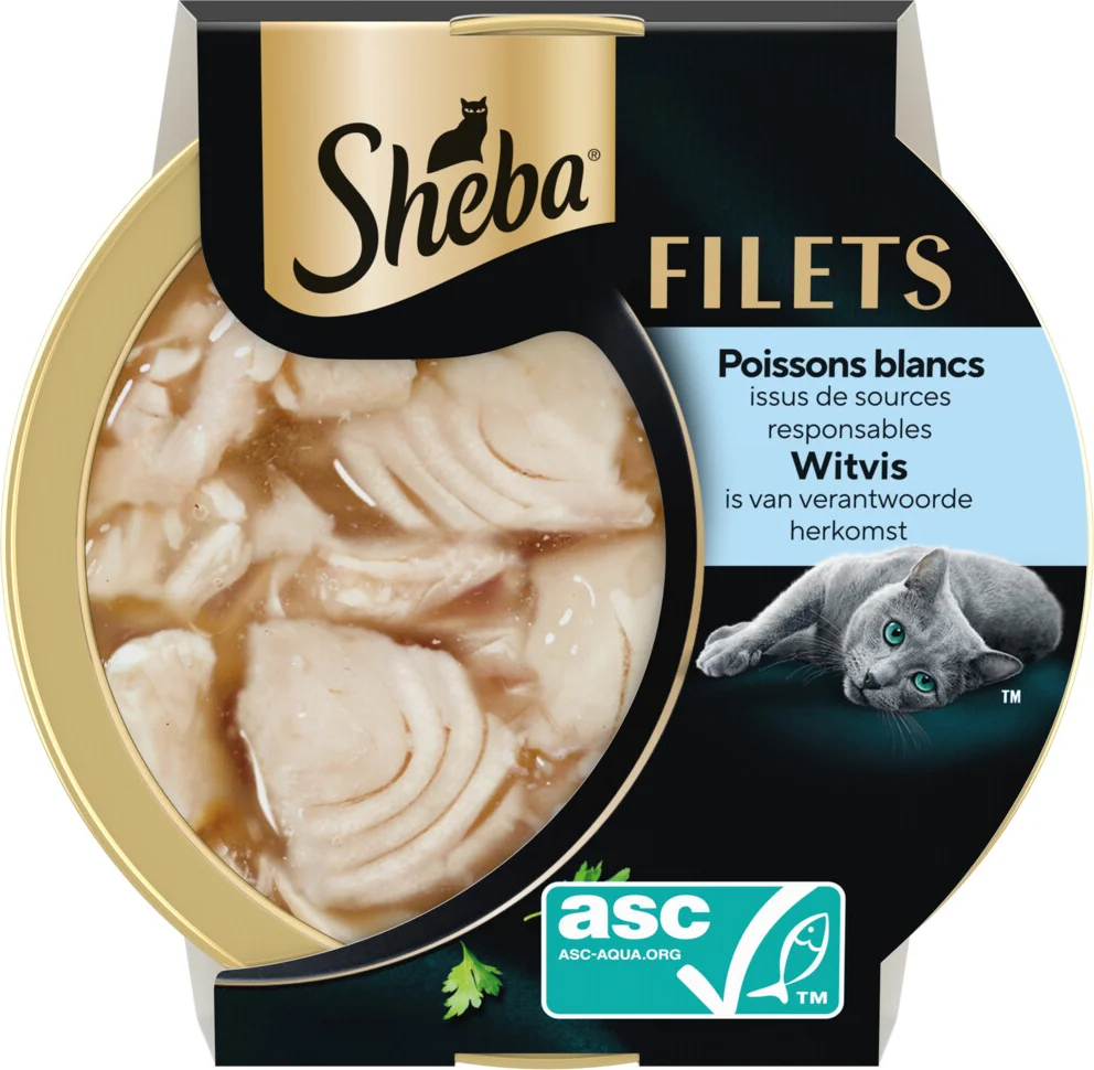 Sheba Kattenvoer Nat Filets in Saus Witvis 60gr