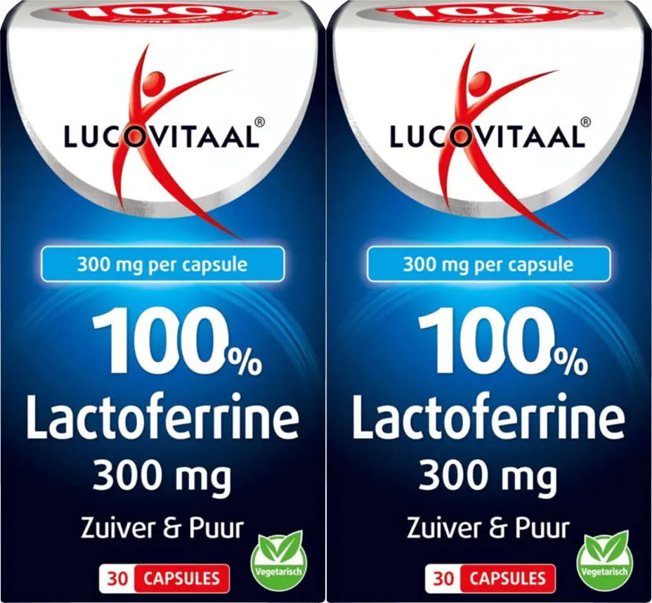 2x Lucovitaal 100% Lactoferrine 300 mg 30 capsules