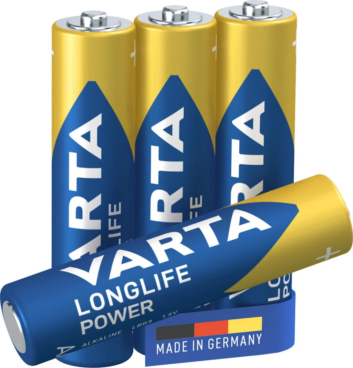2x Varta Longlife Power Alkaline Batterijen AAA 4 stuks